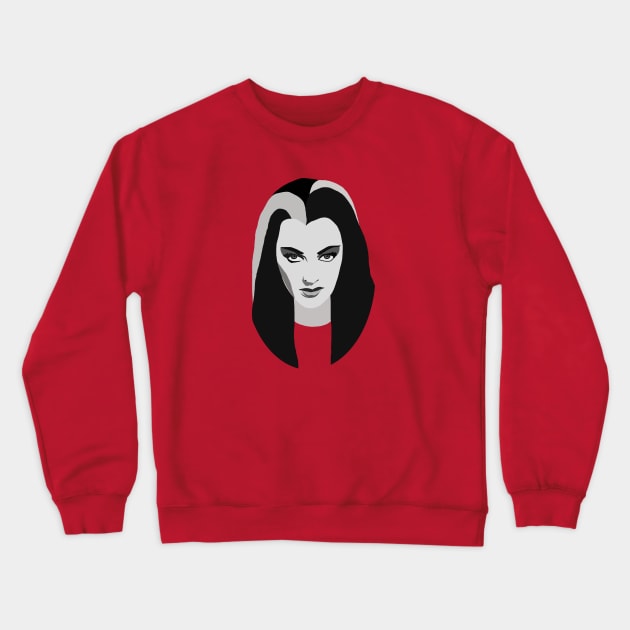 Lily Munster Crewneck Sweatshirt by ElviaMontemayor